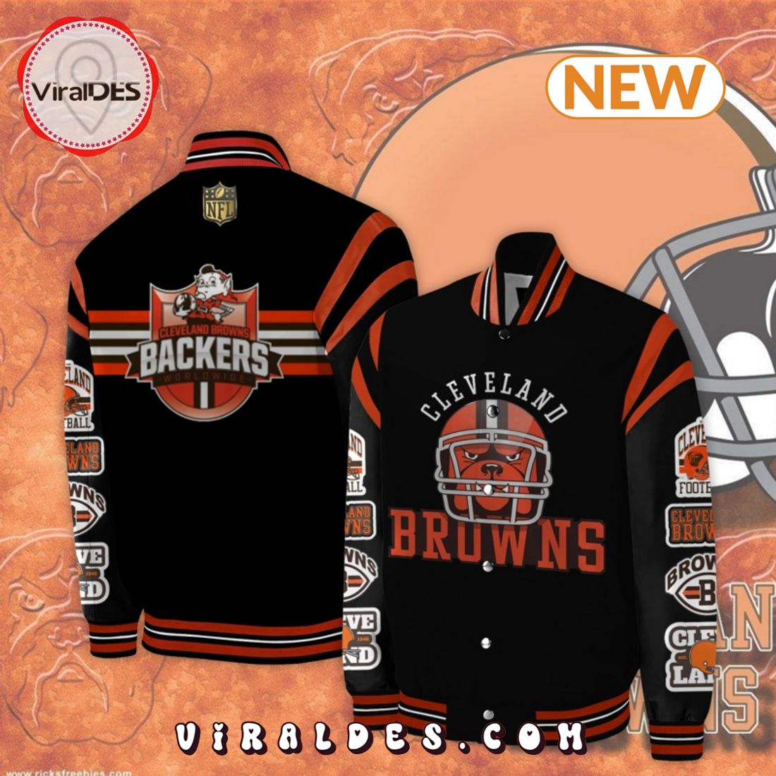 Cleveland Browns Limited 2024 Baseball Jacket Cleveland Browns Limited 2024 Baseball Jacket