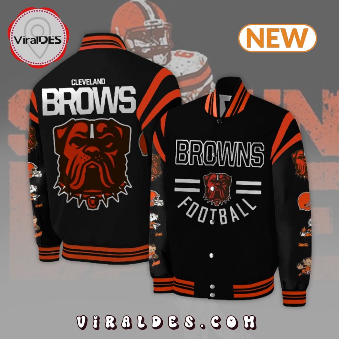 Cleveland Browns Baseball Jacket Special Edition Cleveland Browns Baseball Jacket Special Edition