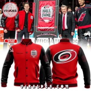 Personalized Carolina Hurricanes Special Red Baseball Jacket