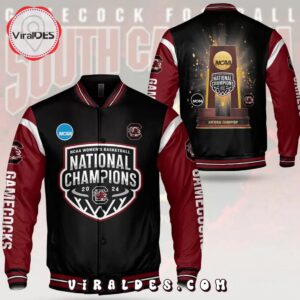 2024 South Carolina Gamecocks National Champions Black Basketball Jacket