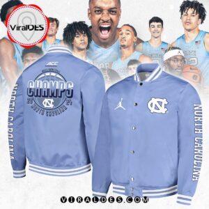 North Carolina Tar Heels 2024 Basketball Regular Season Champions Baseball Jacket