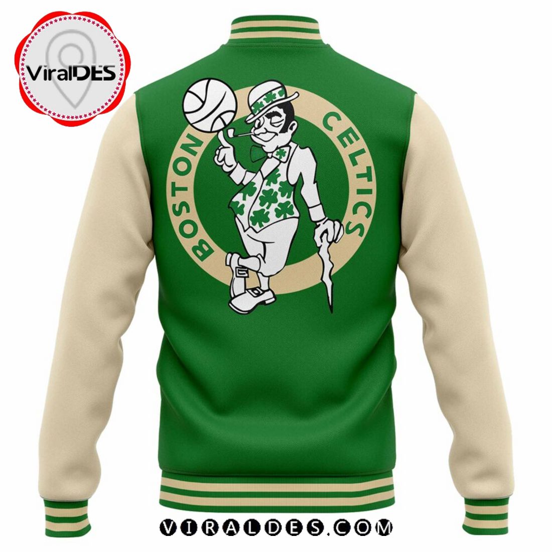 NBA Boston Celtics Jayson Tatum New Green Baseball Jacket NBA Boston Celtics Jayson Tatum New Green Baseball Jacket