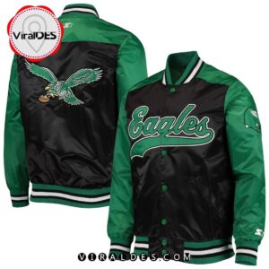 Philadelphia Eagles NFL Green Baseball Jacket LIMITED