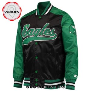 Philadelphia Eagles NFL Green Baseball Jacket LIMITED 1 philadelphia eagles nfl green baseball jacket limited 2 pbJUS.jpg
