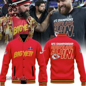 Kansas City Chiefs AFC West Championships Chiefs Are All In Red Baseball Jacket
