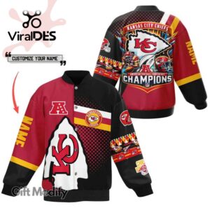 Custom Kansas City Chiefs Football Conference Champions Special Design Baseball Jacket