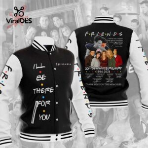 Friends 30th Anniversary Memories For You Black Baseball Jacket, Sport Jacket