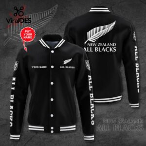 Personalized New Zealand x Rugby World Cup Black Sport Jacket, Baseball Jacket