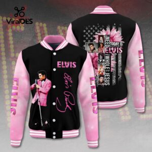 Today Is A Little Of Elvis Presley Signatures Black Baseball Jacket, Sport Jacket