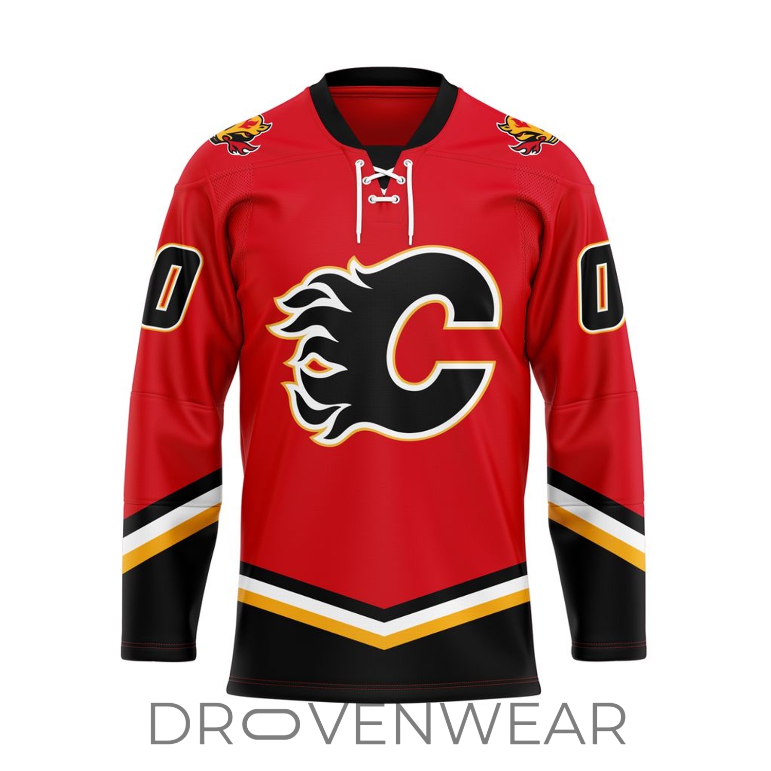 NHL Calgary Flames Personalized 04 Jersey Design Lace Hockey Jersey NHL Calgary Flames Personalized 04 Jersey Design Lace Hockey Jersey