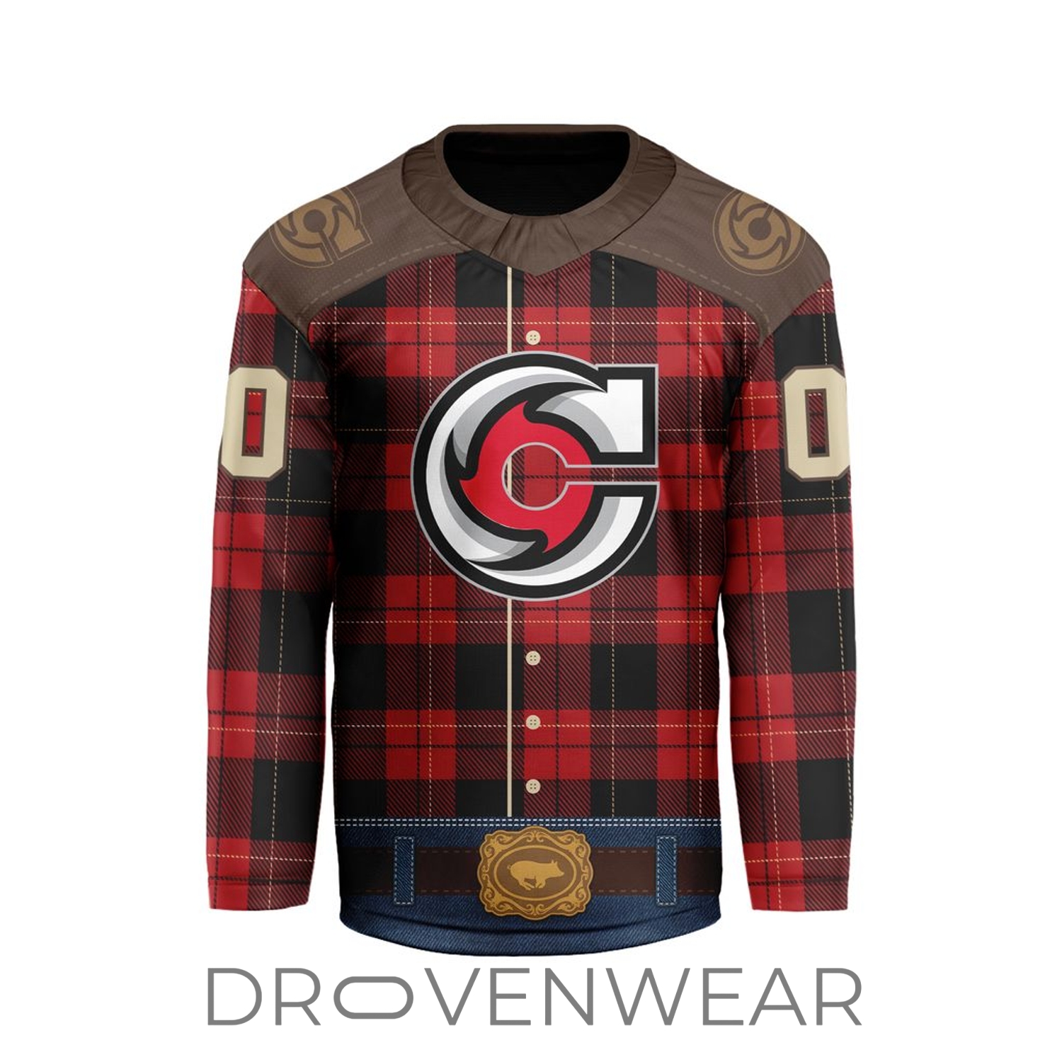 ECHL Cincinnati Cyclones Personalized 2026-27 Country Night V-shaped Hockey Jersey ECHL Cincinnati Cyclones Personalized 2026-27 Country Night V-shaped Hockey Jersey