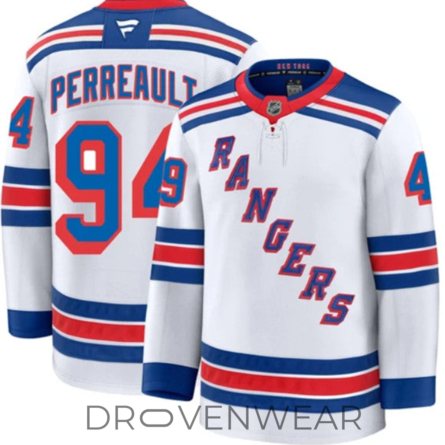 New York Rangers #94 Gabe Perreault White Away Hockey Jersey New York Rangers #94 Gabe Perreault White Away Hockey Jersey