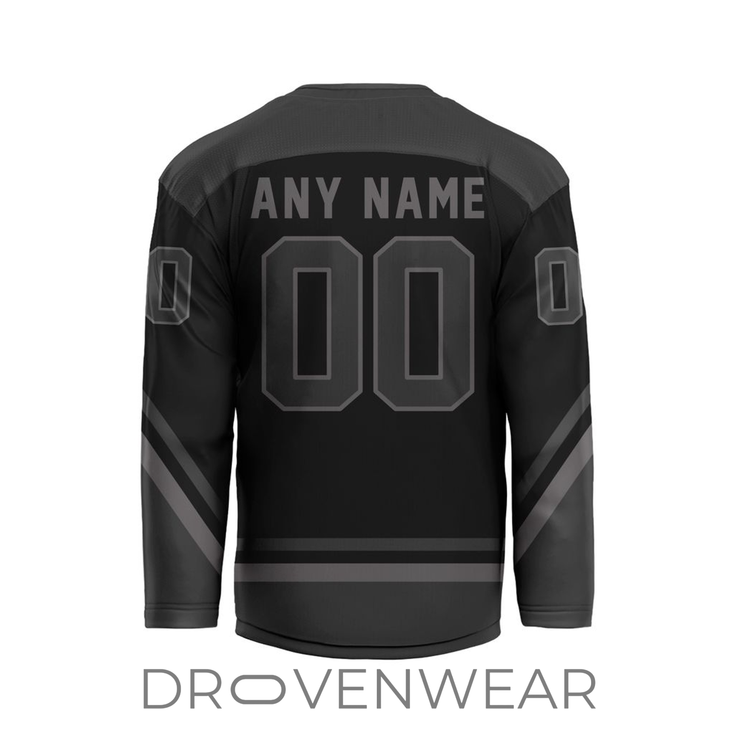 Echl Kansas City Mavericks Personalized 2026-27 Blackout V-shaped Hockey Jersey Echl Kansas City Mavericks Personalized 2026-27 Blackout V-shaped Hockey Jersey