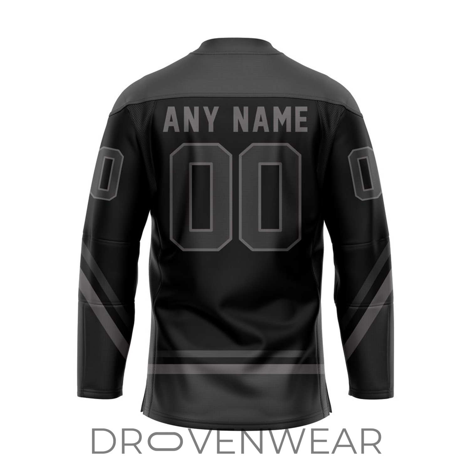 Echl Kansas City Mavericks Personalized 2026-27 Blackout Lace-up Hockey Jersey Echl Kansas City Mavericks Personalized 2026-27 Blackout Lace-up Hockey Jersey