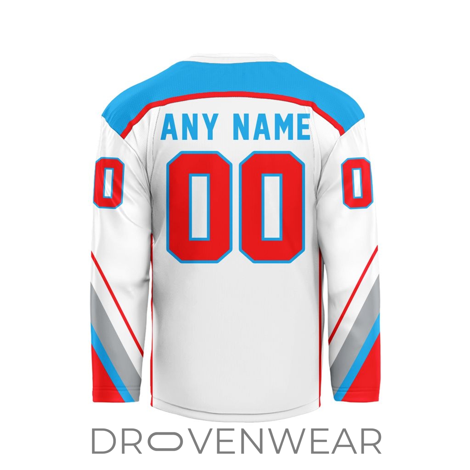 Echl Trenton Ironhawks Personalized 2026-27 White V-shaped Hockey Jersey Echl Trenton Ironhawks Personalized 2026-27 White V-shaped Hockey Jersey