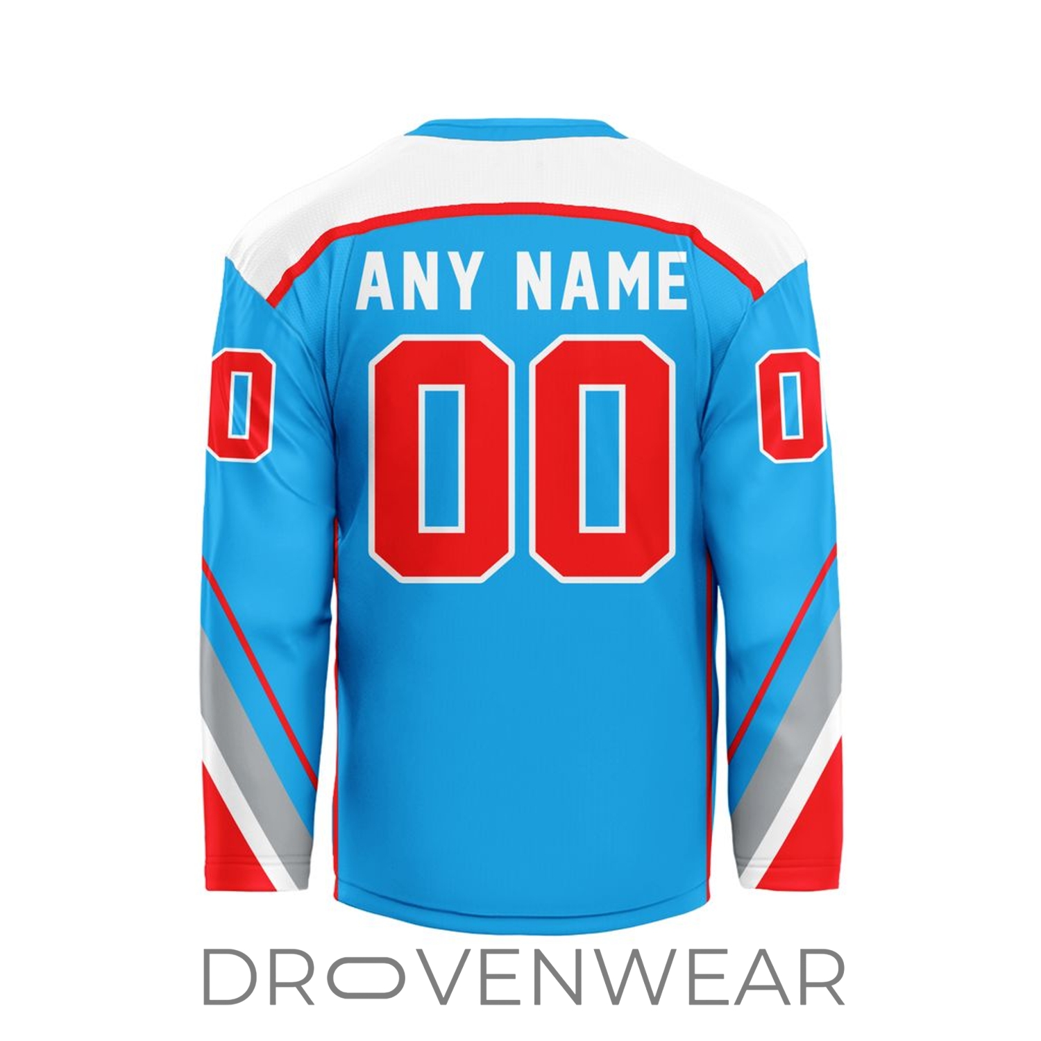 Echl Trenton Ironhawks Personalized 2026-27 Blue V-shaped Hockey Jersey Echl Trenton Ironhawks Personalized 2026-27 Blue V-shaped Hockey Jersey