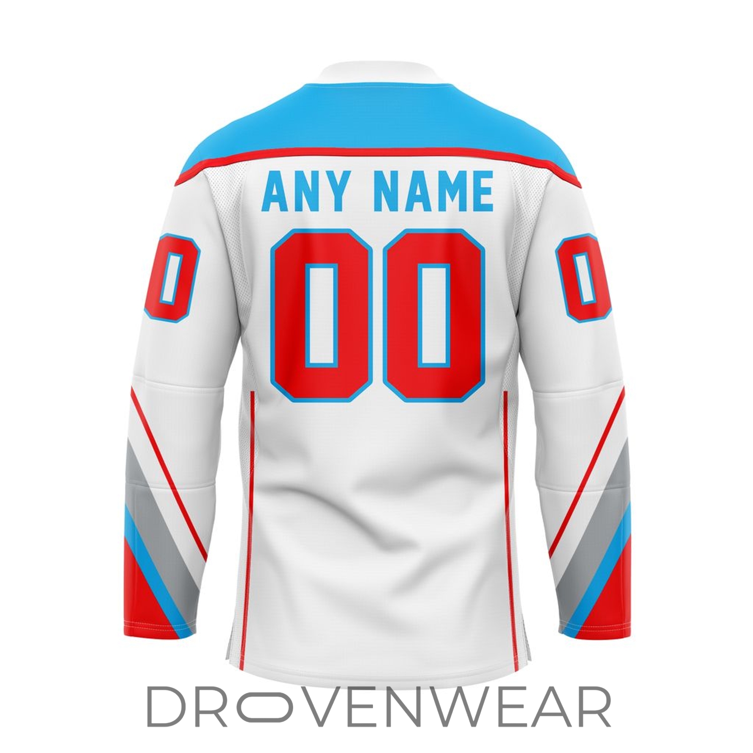 Echl Trenton Ironhawks Personalized 2026-27 White Lace Hockey Jersey Echl Trenton Ironhawks Personalized 2026-27 White Lace Hockey Jersey