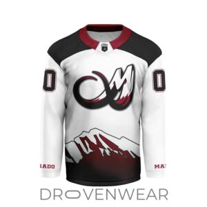 Nll Colorado Mammoth Personalized Black V-shaped Hockey Jersey Design
