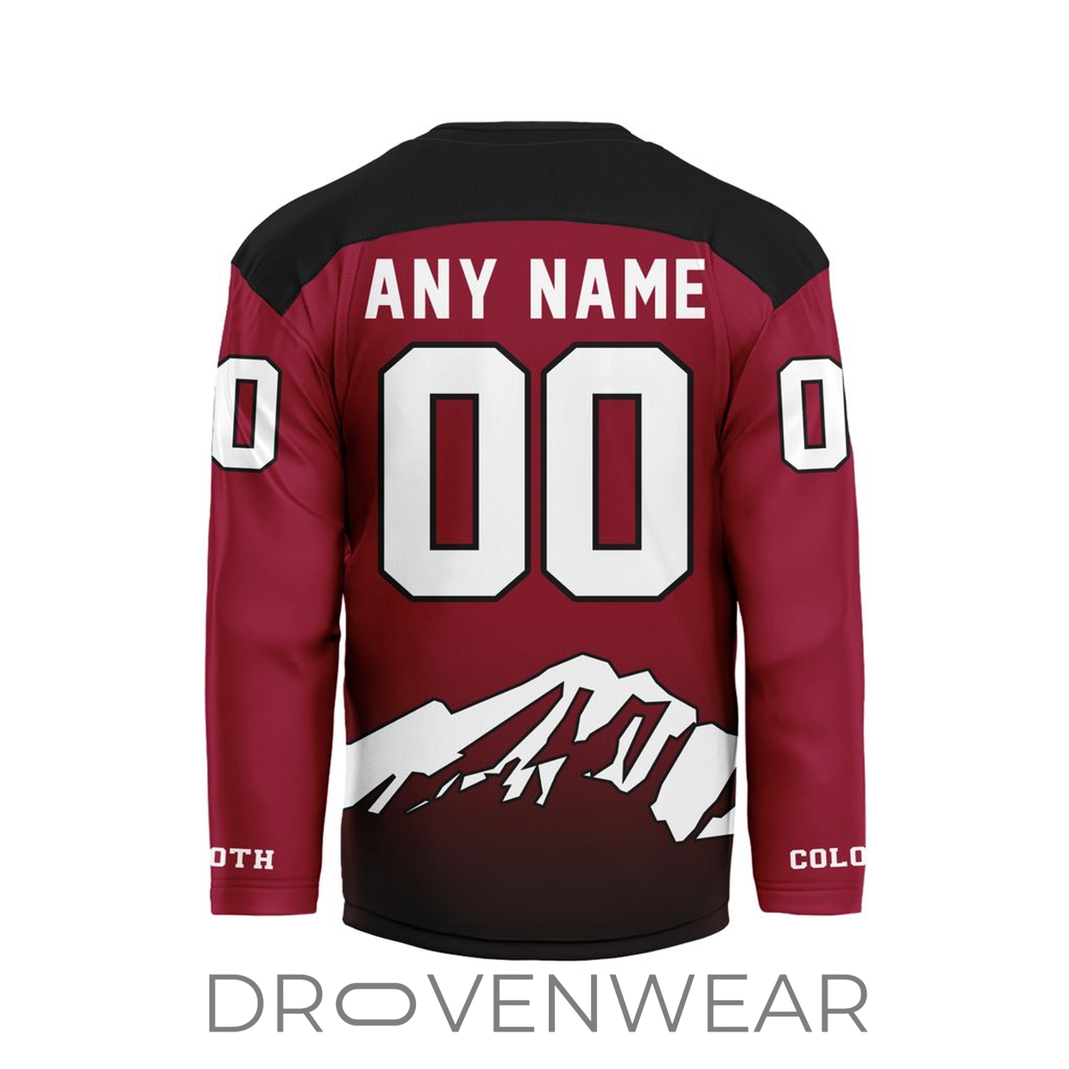 Nll Colorado Mammoth Personalized Maroon V-shaped Hockey Jersey Design Nll Colorado Mammoth Personalized Maroon V-shaped Hockey Jersey Design