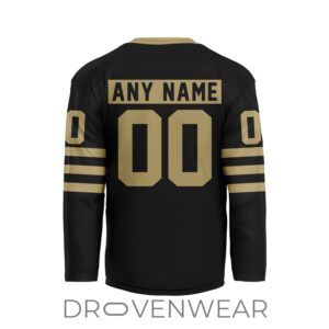 Nll Vancouver Warriors Personalized Black Vshaped Hockey Jersey Design 2.jpg