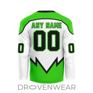 Nll Saskatchewan Rush Personalized White Vshaped Hockey Jersey Design 2.jpg