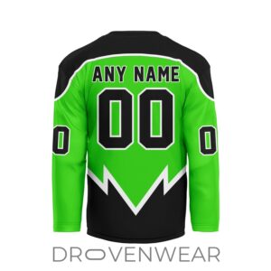 Nll Saskatchewan Rush Personalized Green Vshaped Hockey Jersey Design 2.jpg