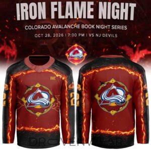 Colorado Avalanche “fourth Wing Night” Book Night Series Special Edition Hockey Jersey