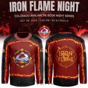 Colorado Avalanche “fourth Wing Night” Book Night Series Hockey Jersey
