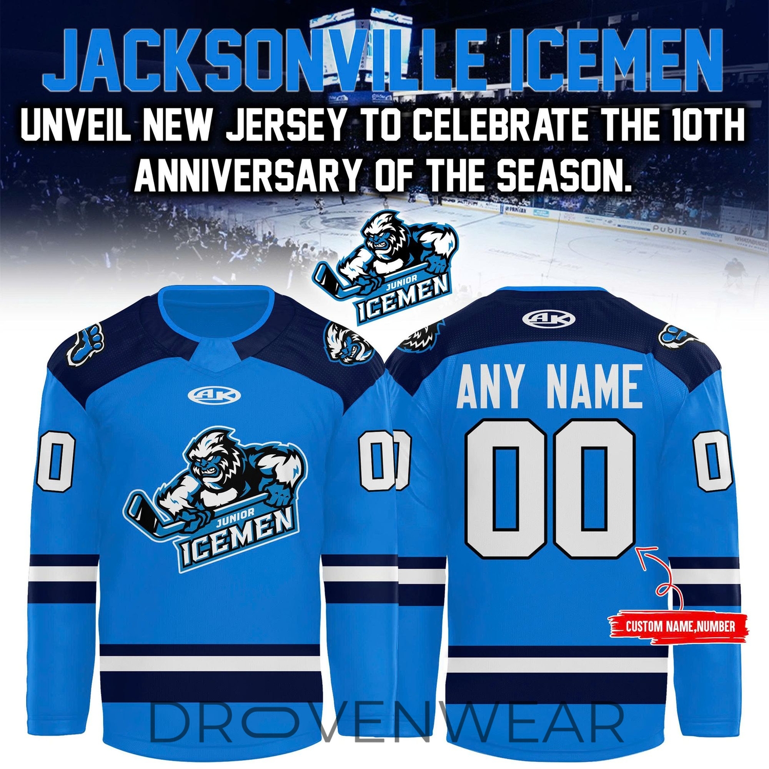 Jacksonville Icemen 2026 Special Edition Hockey Fan Jersey Jacksonville Icemen 2026 Special Edition Hockey Fan Jersey