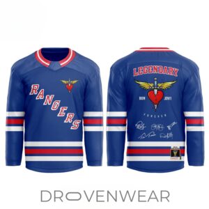 Bon Jovi x New York Rangers Forever Tour Madison Square Garden 2026 Signature Hockey Jersey
