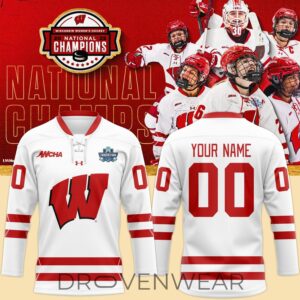 Wisconsin Women’s Hockey National Champions Hockey Jersey