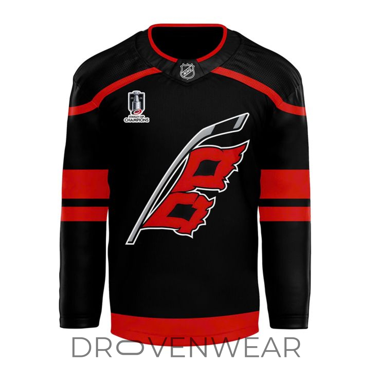 Carolina Hurricanes Raise The Cup 2026 Champions Black Hockey Jersey Carolina Hurricanes Raise The Cup 2026 Champions Black Hockey Jersey