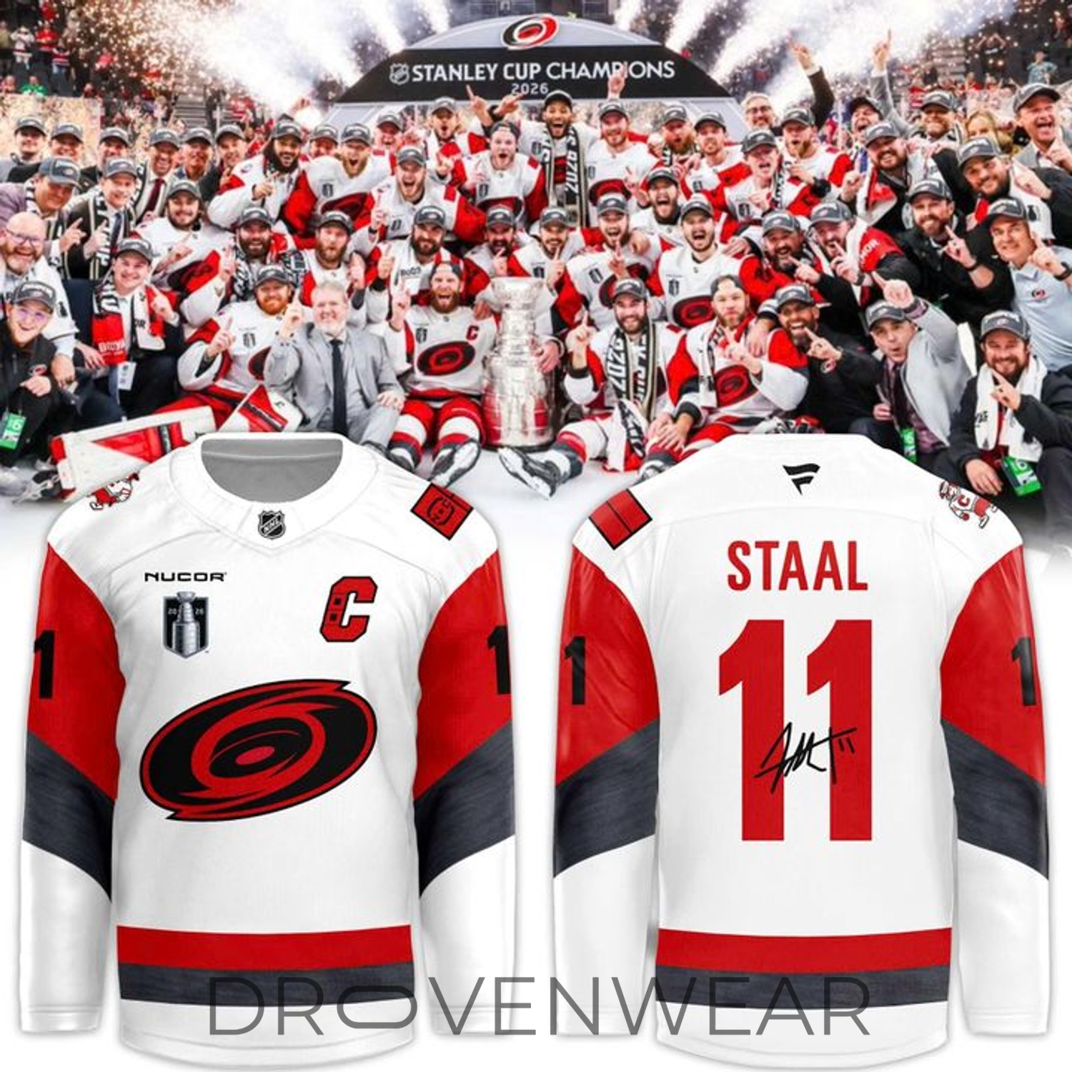 Carolina Hurricanes Jordan Staal Stanley Cup MVP Collector Jersey Carolina Hurricanes Jordan Staal Stanley Cup MVP Collector Jersey