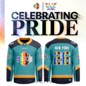 New York Sirens Pride Celebration 2026 Custom Hockey Jersey