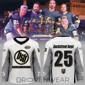 Vegas Golden Knights Backstreet Boys Inspired Hockey Jersey