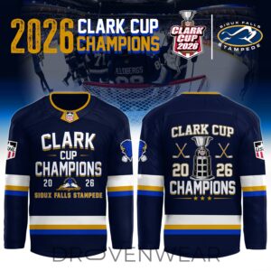Sioux Falls Stampede 2026 Clark Cup Champions Limited Jersey