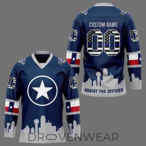 Dallas Stars Robo Assist The Officer Custom Jersey 2.jpg