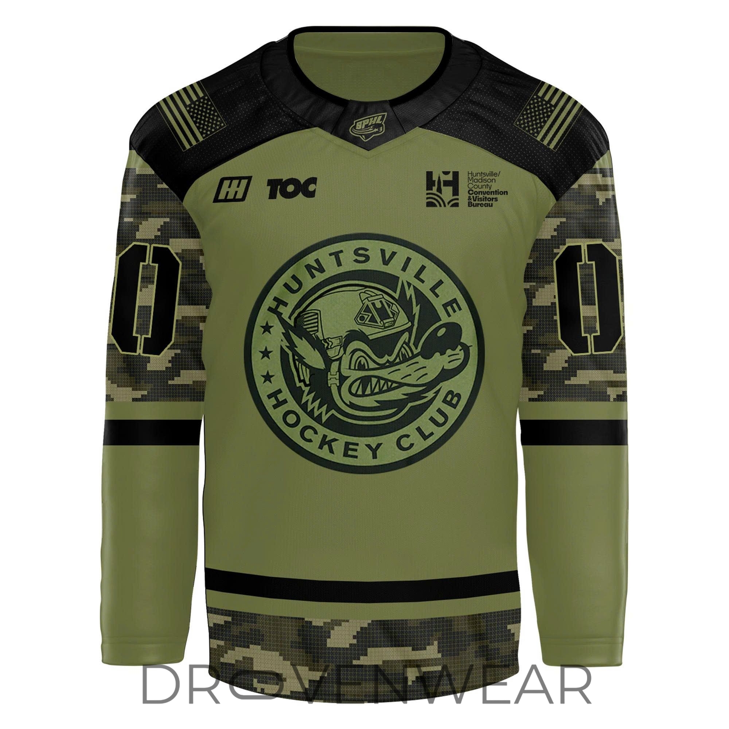 Huntsville Havoc Military Appreciation Night Hockey Jersey Huntsville Havoc Military Appreciation Night Hockey Jersey