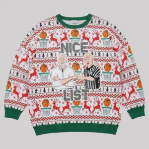 Greg Kampe Nice List Ugly Christmas Sweater