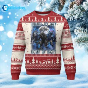 Human By Day Sigma By Night Ugly Christmas Sweater