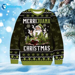 Santa Merrijuana Christmas Ugly Sweater
