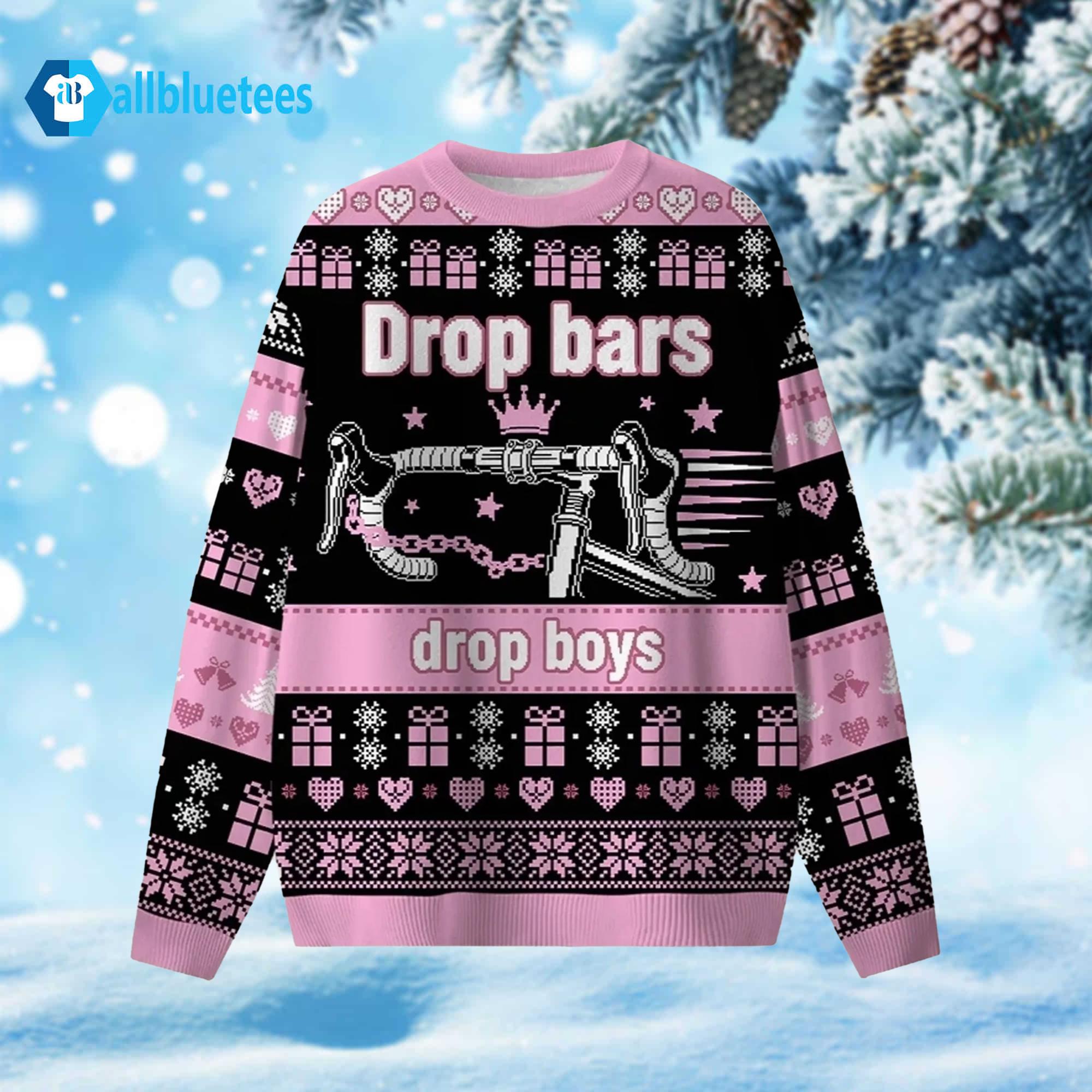 Drop Bars Drop Boys Ugly Christmas Sweater Drop Bars Drop Boys Ugly Christmas Sweater