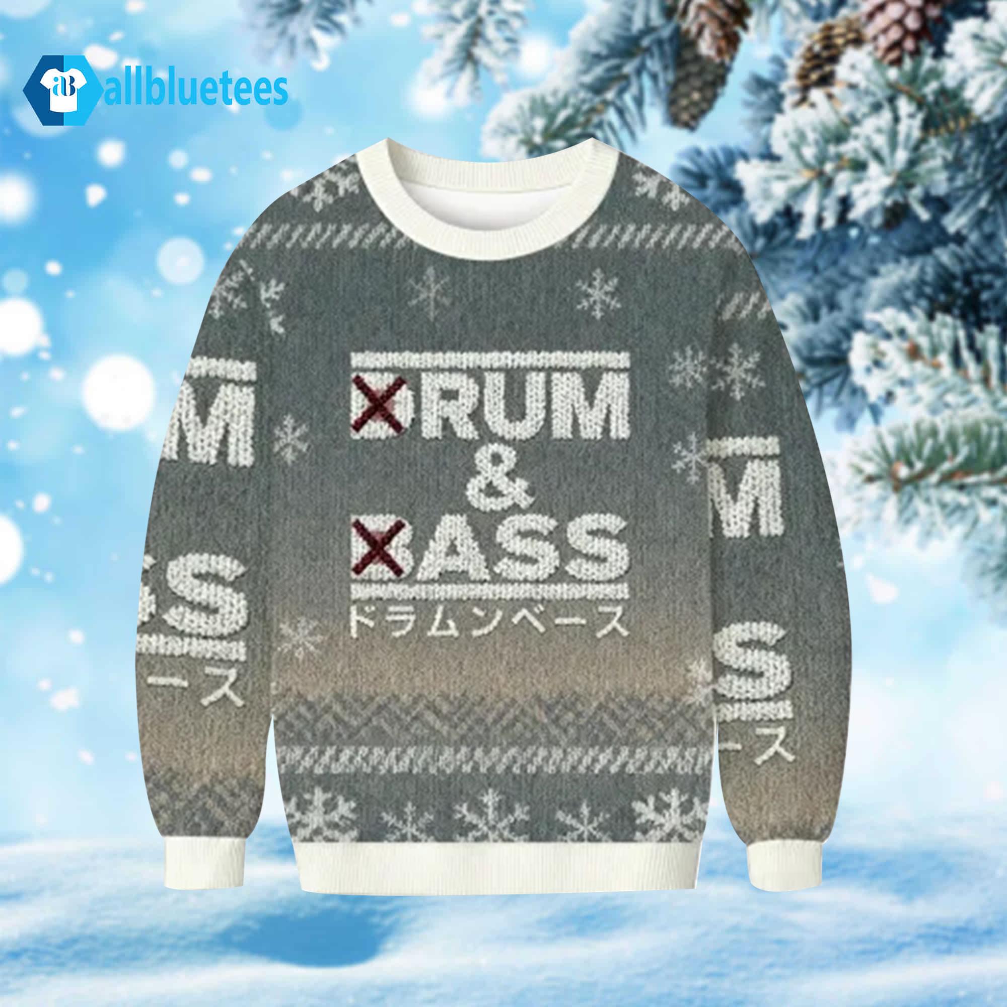 Drum And Bass Ugly Christmas Sweater Drum And Bass Ugly Christmas Sweater