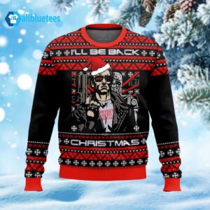 Terminator I’ll Be Back Ugly Christmas Sweater