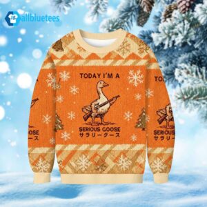 Today I’m A Serious Goose Ugly Christmas Sweater