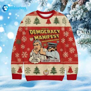 This Is Democracy Manifest Ugly Christmas Sweater