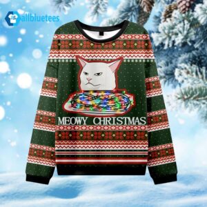 Cat Stop Eating The Tinsel Ugly Christmas Sweater