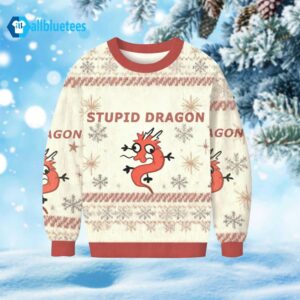 Stupid Dragon Ugly Christmas Sweater