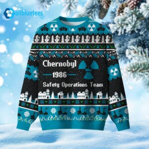 Chernobyl 1986 Safety Operations Team Ugly Christmas Sweater