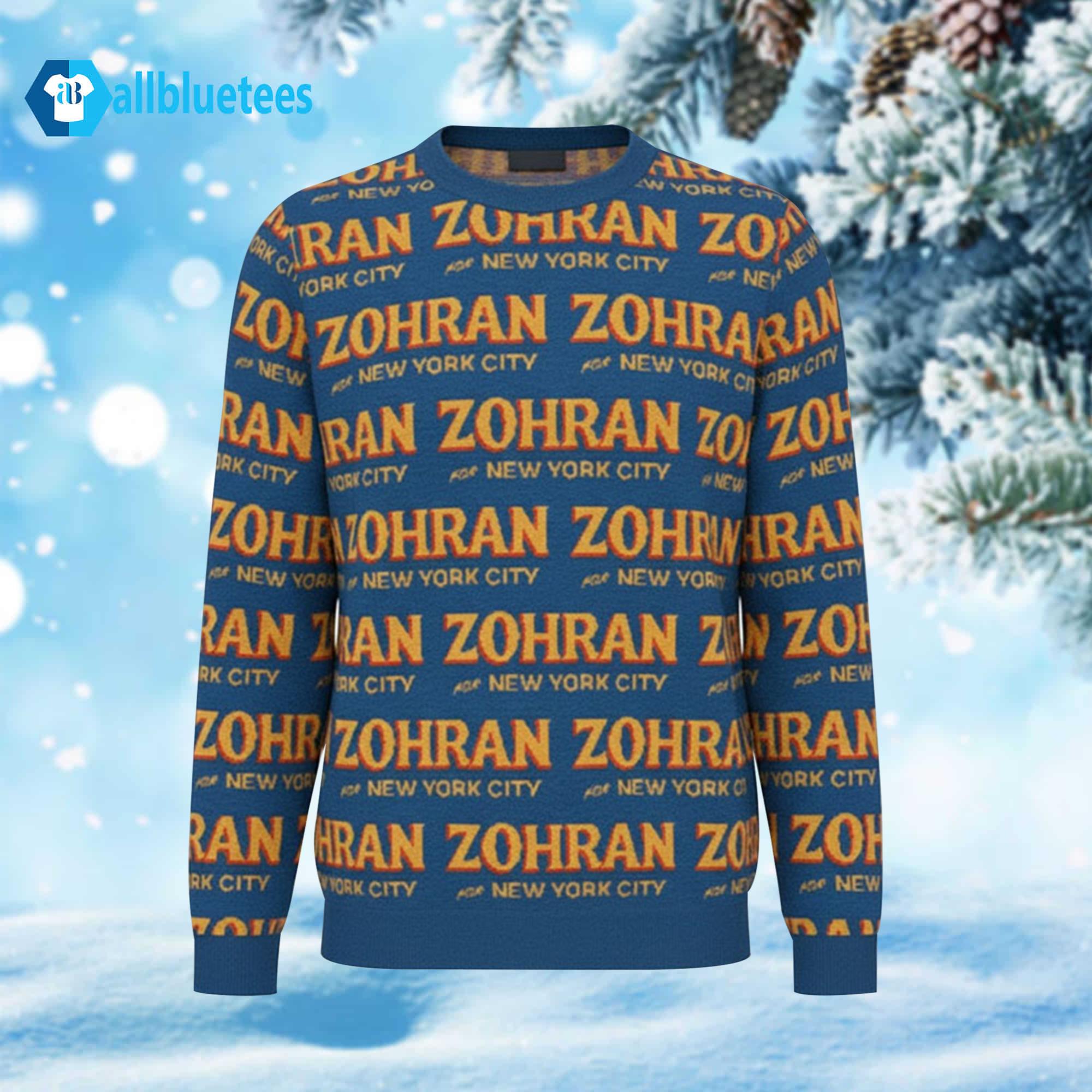 Zohran For New York City Ugly Sweater Zohran For New York City Ugly Sweater